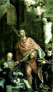Paolo  Veronese st. pantaleon heals a sick boy Spain oil painting artist